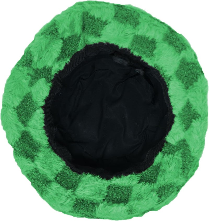 Glory Max Winter Fluffy Plush Bucket Hat Cozy Faux Fur Wide Brim Adjustable Size for Women - Image 3